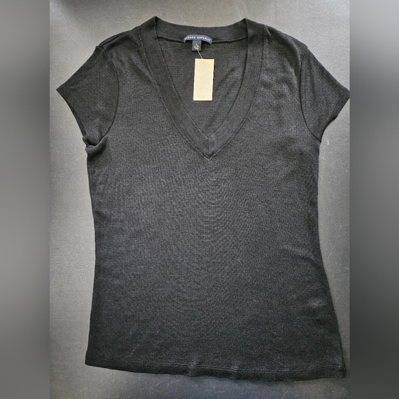 NWT - Silk Blend Banana Republic Black Jersey - Size L - Picture 1 of 8